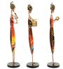 Handpainted Musician Metal Figurine Set of 3