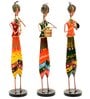 Handpainted Musician Metal Figurine Set of 3
