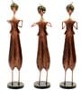 Handpainted Musician Metal Figurine Set of 3