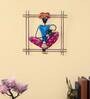 Handpainted Musician Blue & Pink Metal Wall Hanging Wall Art