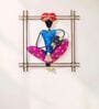 Handpainted Musician Blue & Pink Metal Wall Hanging Wall Art