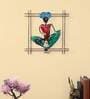 Handpainted Musician Red & Green Metal Wall Hanging Wall Art