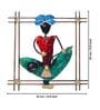 Handpainted Musician Red & Green Metal Wall Hanging Wall Art