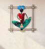 Handpainted Musician Red & Green Metal Wall Hanging Wall Art