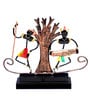 Handpainted Tribal Anzu Couple Metallic Showpiece