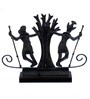 Handpainted Tribal Avila Couple Metallic Showpiece