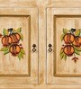 Handpainted Wooden Cabinet In Beige Colour Handpainted Wooden Cabinet In Beige Colour
