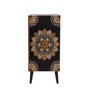 Handpainted Wooden Cabinet In Black Colour Handpainted Wooden Cabinet In Black Colour
