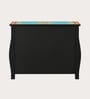 Rangrez Blue Colour Chest Of Drawers In Teak Finish