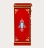 Rangrez Handpainted Wooden Multipurpose Sideboard Cabinet In Teak Finish