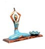 Handpainted Yoga Metal Figurine