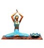 Handpainted Yoga Metal Figurine