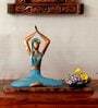 Handpainted Yoga Metal Figurine