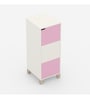 Handy Dandy Kids Storage Cabinet in Oak and Pink Finish