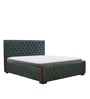 Hanford King Size Bed With Hydraulic Storage in Grey Colour Hanford King Size Bed With Hydraulic Storage in Grey Colour