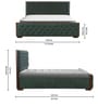 Hanford King Size Bed With Hydraulic Storage in Grey Colour Hanford King Size Bed With Hydraulic Storage in Grey Colour
