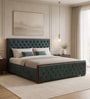 Hanford Queen Size Bed With Hydraulic Storage in Grey Colour Hanford Queen Size Bed With Hydraulic Storage in Grey Colour