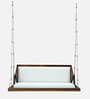 Hangelo Sheesham Wood 2 Seater Swing With Reversible Back In In Provincial Teak Finish
