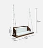 Hangelo Sheesham Wood 2 Seater Swing With Reversible Back In In Provincial Teak Finish