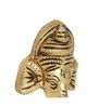 Hanging Ganesh Trunk Gold & Yellow Brass Idol