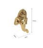 Hanging Ganesh Trunk Gold & Yellow Brass Idol