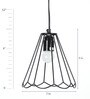 Dana Black Metal Single Hanging Lights