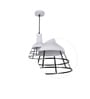 Masion Las White Metal Hanging Light