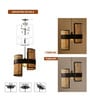 Cane & Bamboo Abstract Hanging Light (Brown,L47xW21xH39 Cm)