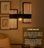 Cane & Bamboo Abstract Hanging Light (Brown,L47xW21xH39 Cm)