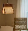 Hanging Lamps For Living Room And Home Decoration,Bamboo Ceiling Lamp For Hall (Brown,L29 X W22 X H31 Cm)
