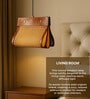 Hanging Lamps For Living Room And Home Decoration,Bamboo Ceiling Lamp For Hall (Brown,L29 X W22 X H31 Cm)
