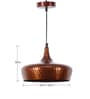 Lawrence Dumas Copper Metal Hanging Light