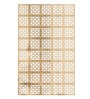 Acrylic Hanging Beverly Room Divider In Brown Colour