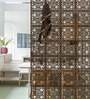 Mdf Engineered Wood Sierra Hanging Room Divider In Brown Colour