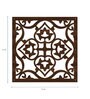 Mdf Engineered Wood Sierra Hanging Room Divider In Brown Colour