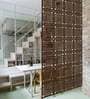 Mdf Engineered Wood Valery Hanging Room Divider In Brown Colour