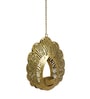 Hanging Peacock Etching Tealight Holder