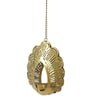Hanging Peacock Etching Tealight Holder
