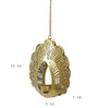 Hanging Peacock Etching Tealight Holder