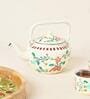 Hangul Hand-painted Kahwah Kettle, Steel-1200-ml | Kashmir Trails