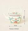 Hangul Hand-painted Kahwah Kettle, Steel-1200-ml | Kashmir Trails