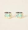 Hangul Hand-painted Kahwah Mugs Set, Steel -85+85-ml | Kashmir Trails