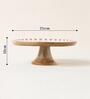 Hangul Wooden Cake Stand, 10" dia | Kashmir Trails