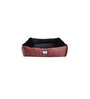Hankok- Large Pink & Black Turkish Velvet Black & Peach