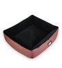 Hankok- Large Pink & Black Turkish Velvet Black & Peach