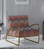 Hannah Lounge Chair with Base in Brass Finish