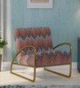 Hannah Lounge Chair with Base in Brass Finish