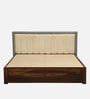 Hannut Sheesham Wood King Size Bed In Provincial Teak Finish With Box Storage