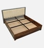 Hannut Sheesham Wood King Size Bed In Provincial Teak Finish With Box Storage