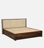 Hannut Sheesham Wood King Size Bed In Provincial Teak Finish With Box Storage